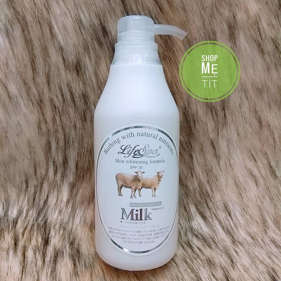 Sữa Tắm Trắng Da Milk Life Spa Nhật Bản 500ml