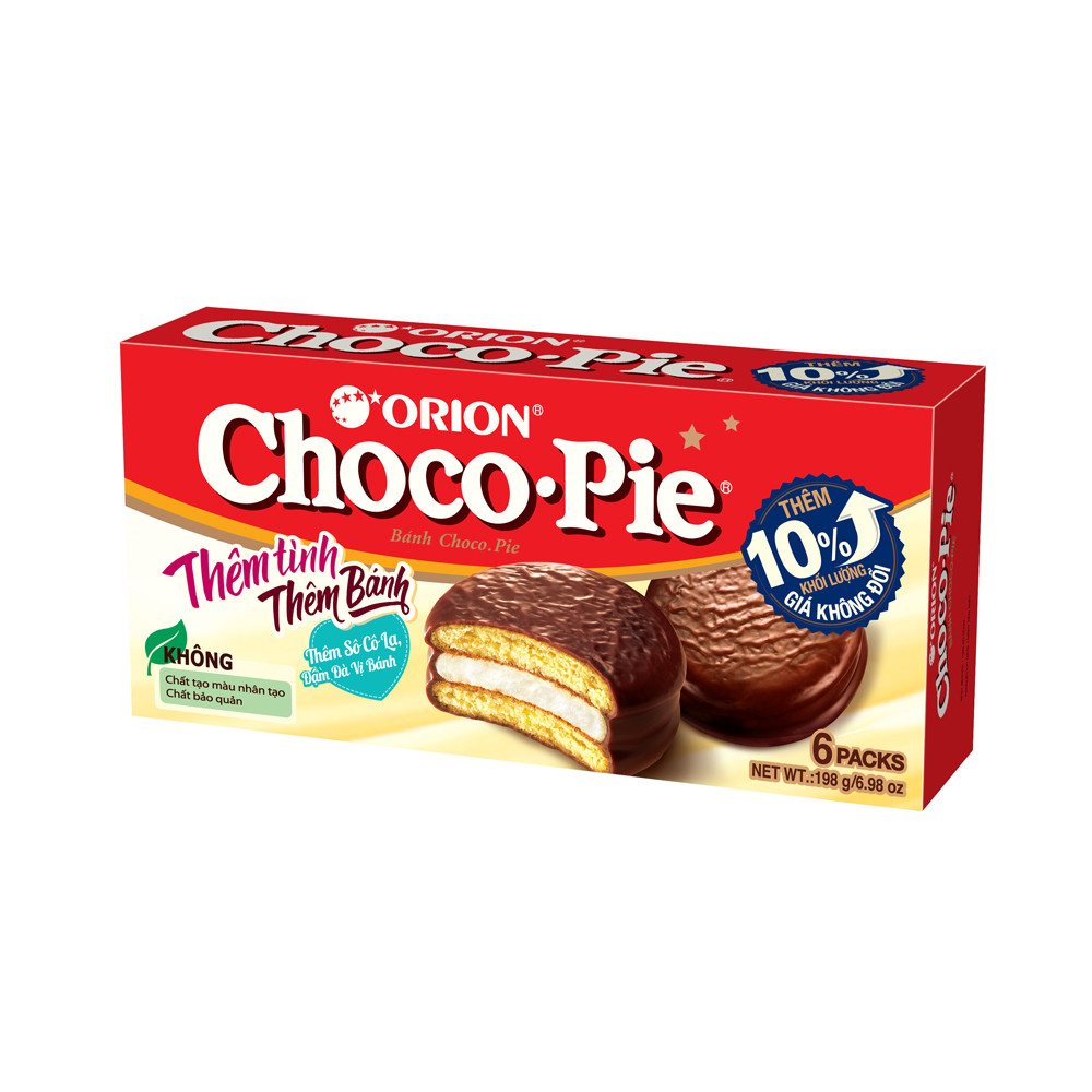Bánh Choco-Pie Orion hộp giấy 198g