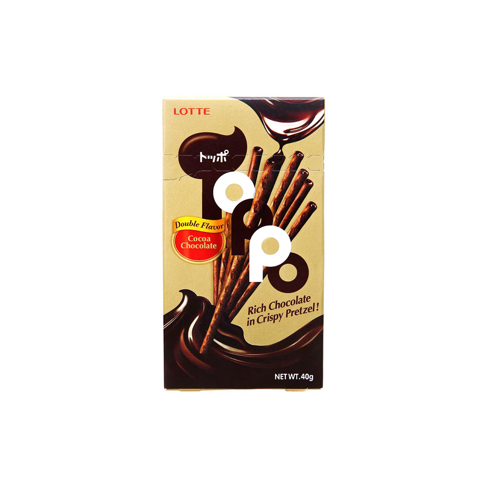 Bánh đũa Toppo cocoa choco hộp giấy 40g