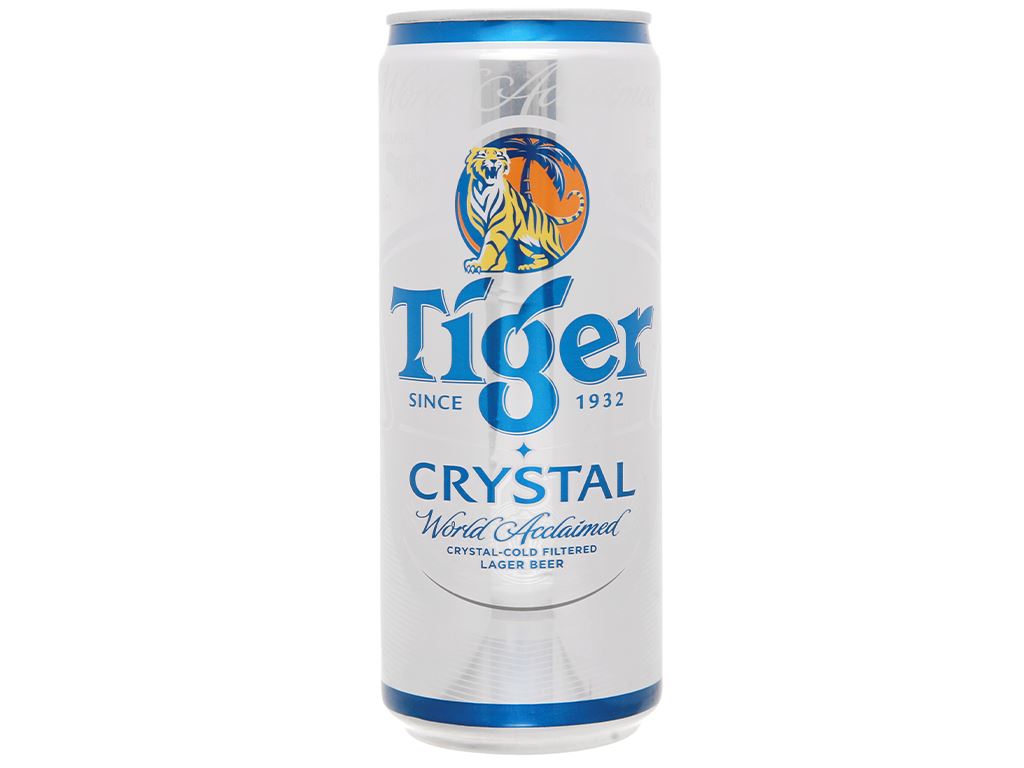 Bia Tiger Crystal lon 330ml