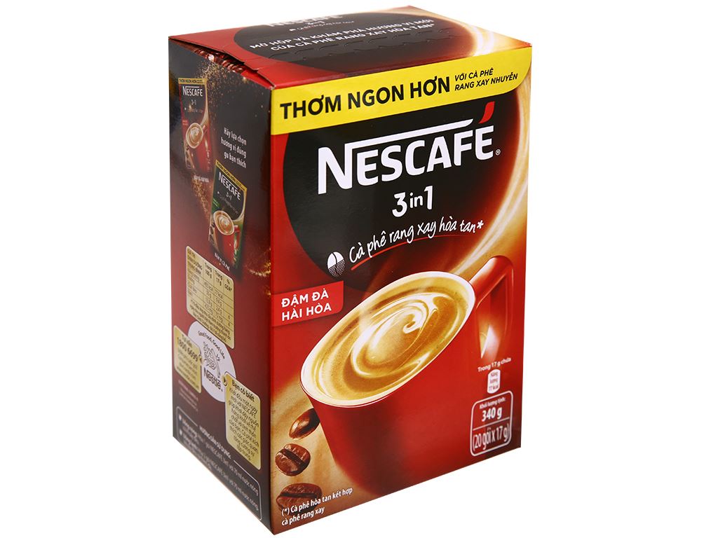 Cà phê sữa NesCafé 3 in 1 đậm đà hài hòa 340g