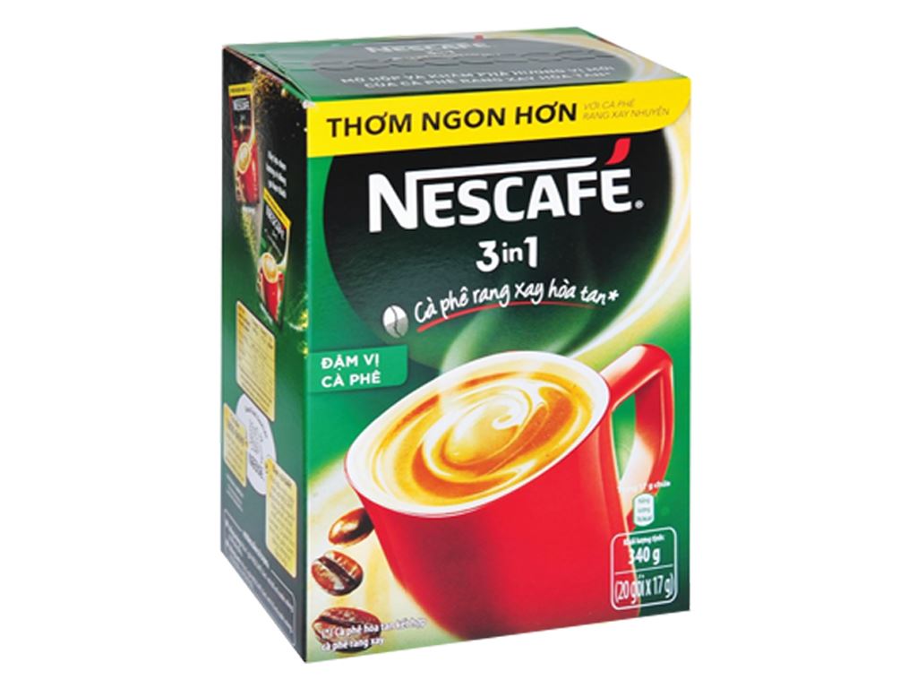 Cà phê sữa NesCafé 3 in 1 đậm vị cà phê 340g