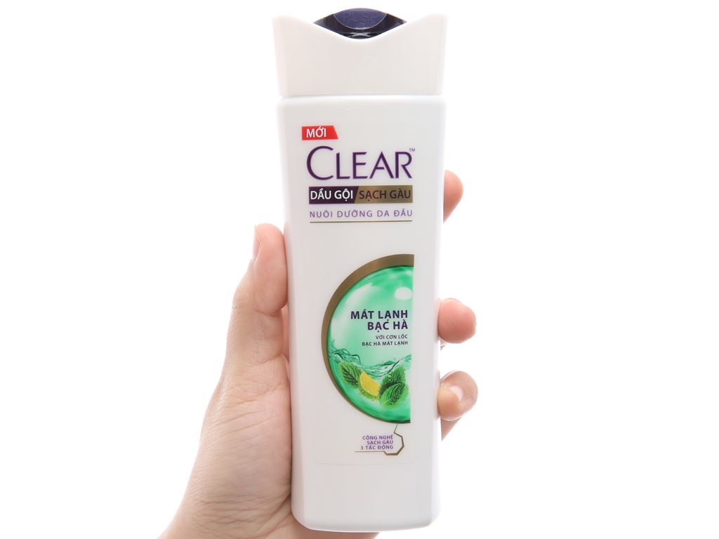  Dầu gội Clear mát lạnh bạc hà 170g