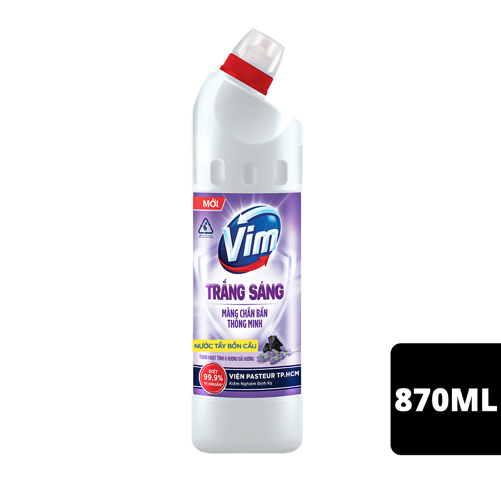 Gel tẩy toilet Vim than tre và oải hương 870ml