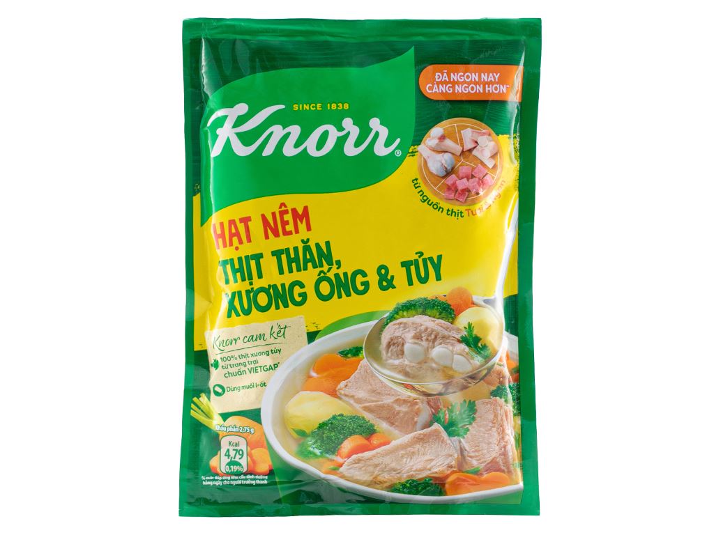 Hạt nêm Knorr thịt thăn, xương ống & tủy gói 170g