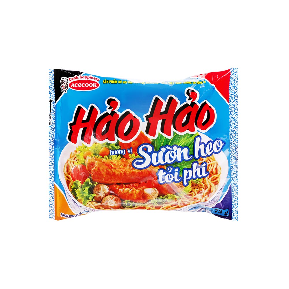 Mì Hảo Hảo vị sườn heo tỏi phi gói 73g