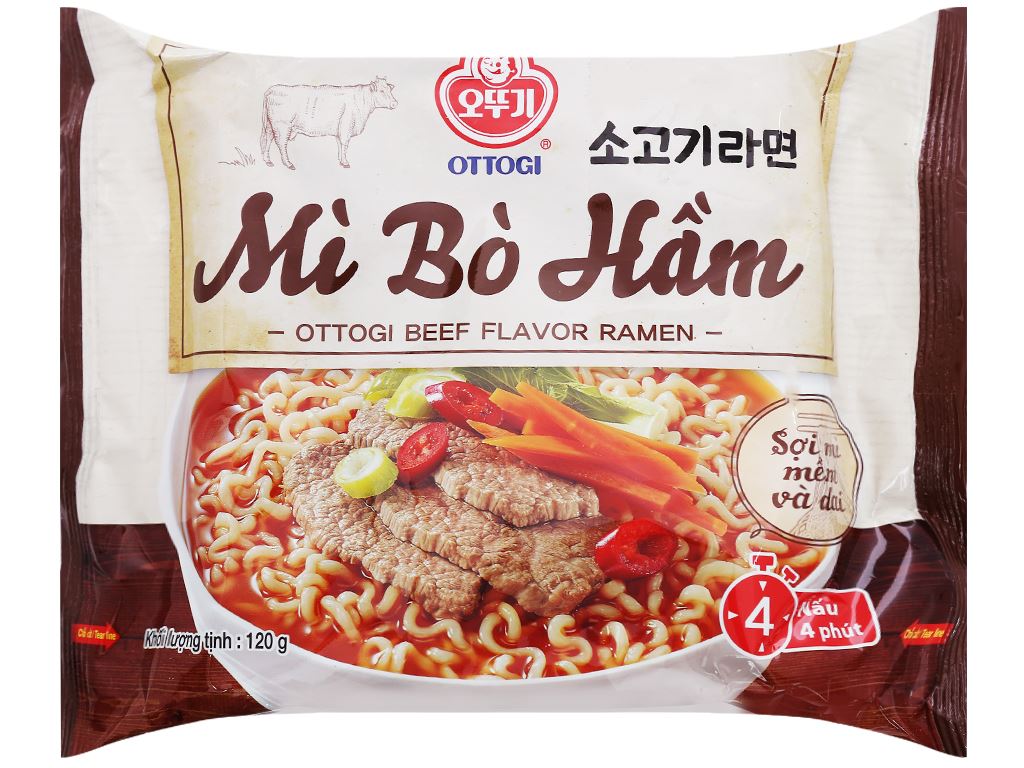 Mì Ottogi bò hầm 120g