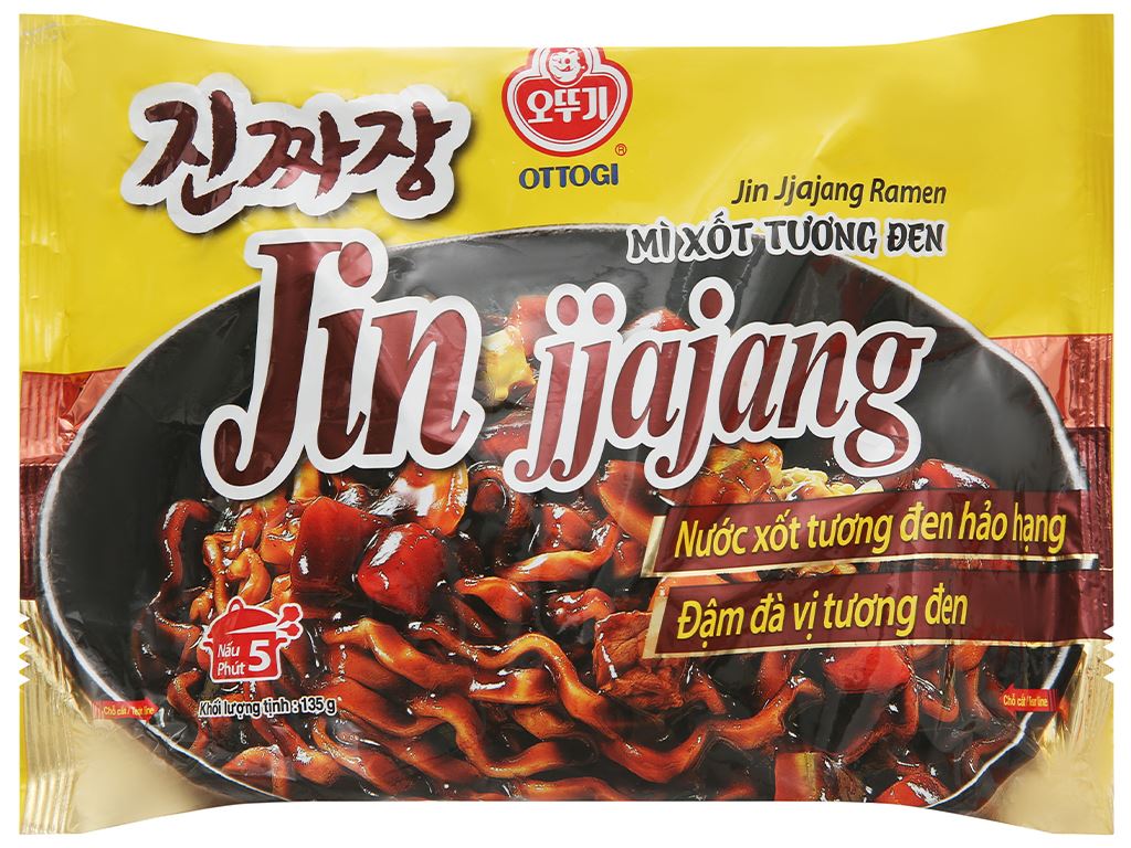 Mì Jin Jjajang xốt tương đen Ottogi 135g