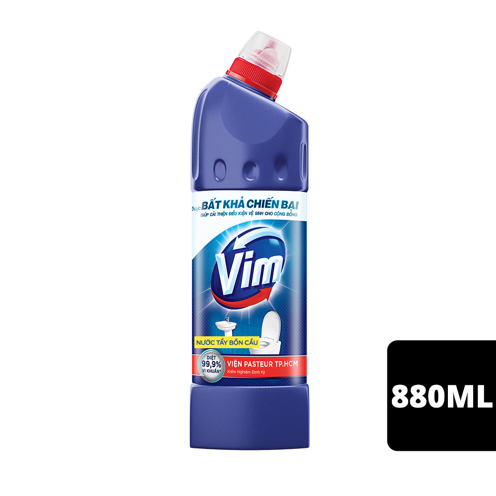 Nước tẩy bồn cầu VIM xanh biển 880ml