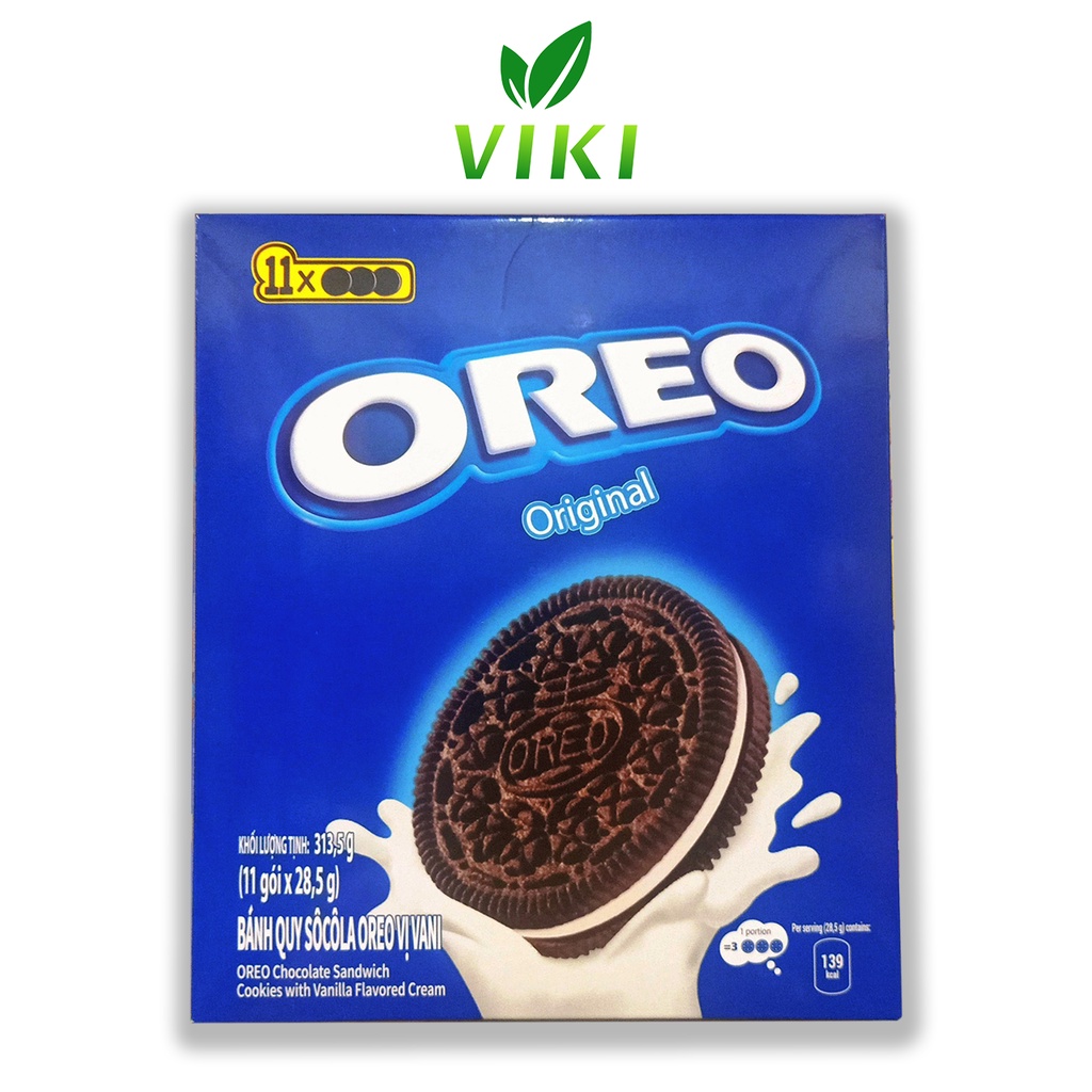 Bánh soco Oreo Kraft kem vani hộp 313,5g