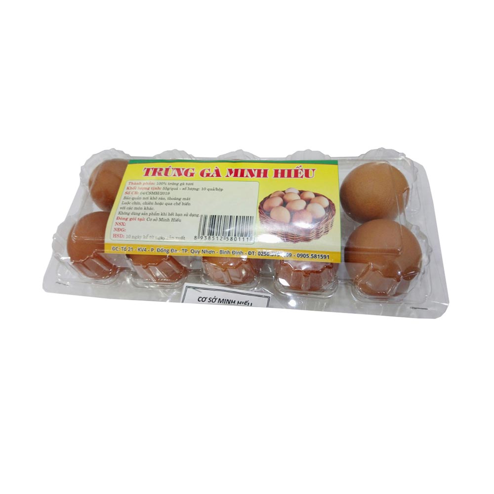 Trứng gà Minh Hiếu hộp 10 trứng